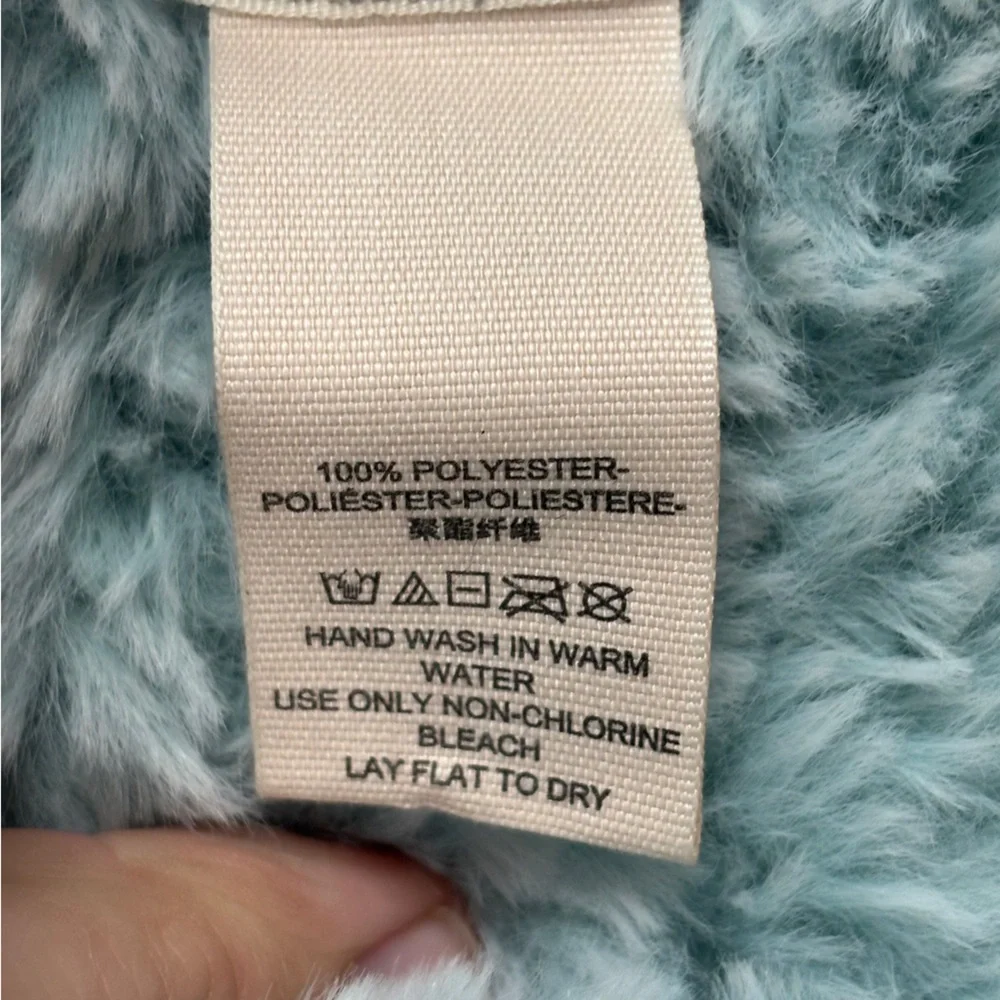 Free People Cascade Fringe SO SOFT Cowl Neck Scarf – Sage Blue Pastel